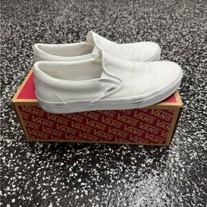 Vans Classic White Slip-On Shoes
